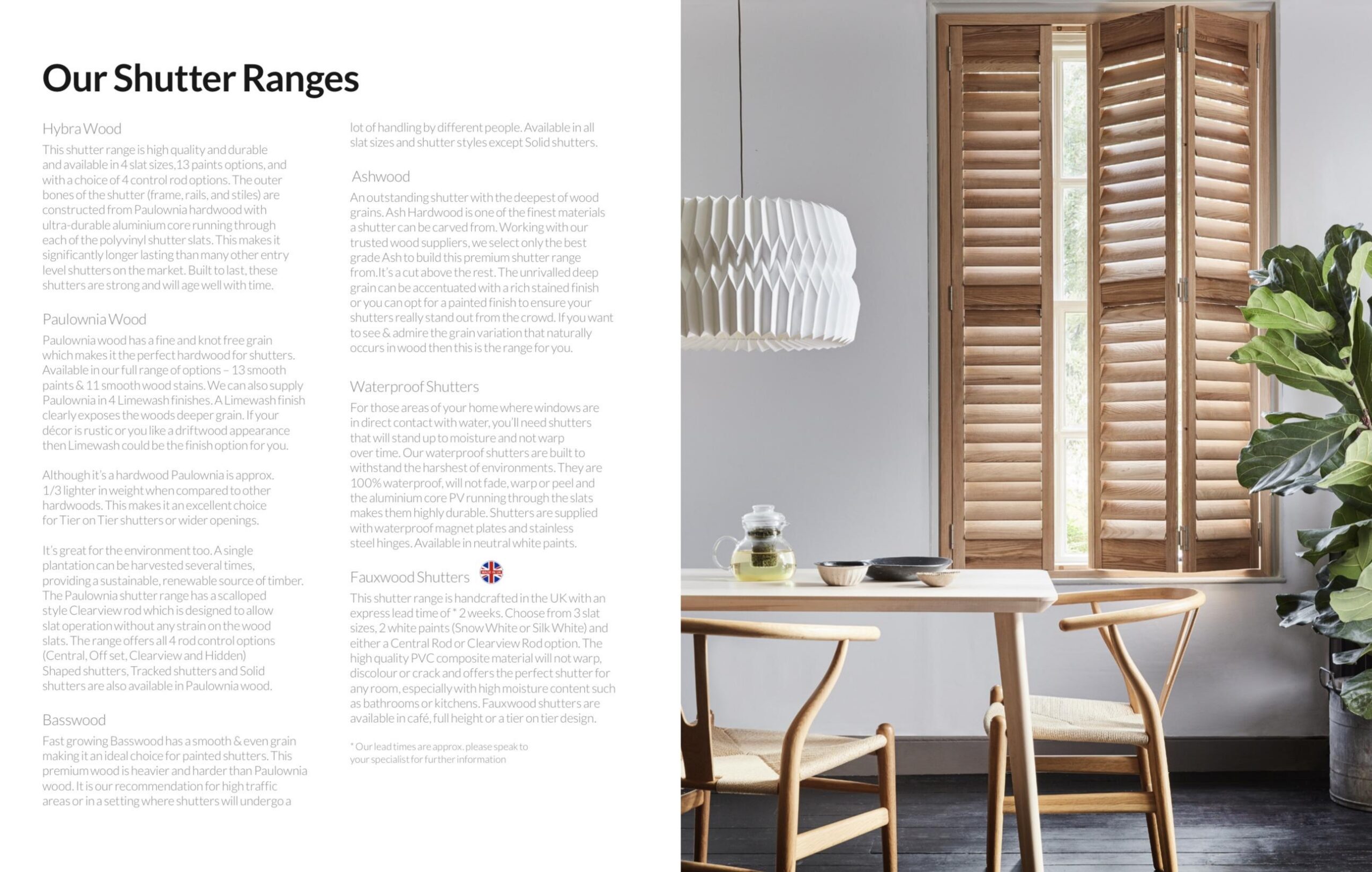 Shutter Brochure brochure page
